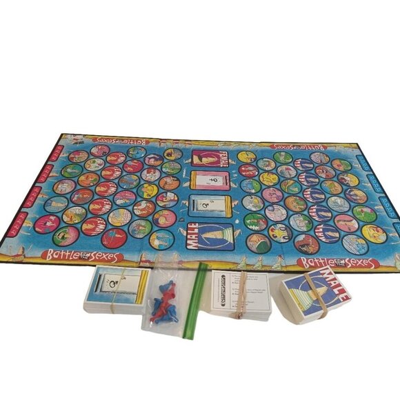 University Games Battle Of The Sexes Board Game 1997 Game Night No Manual - Picture 4 of 4